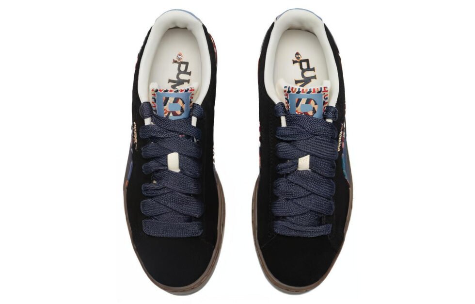 PUMA Suede Bz Emb 'Black Navy Marzipan Light Blue' 399021-01 - Image 5