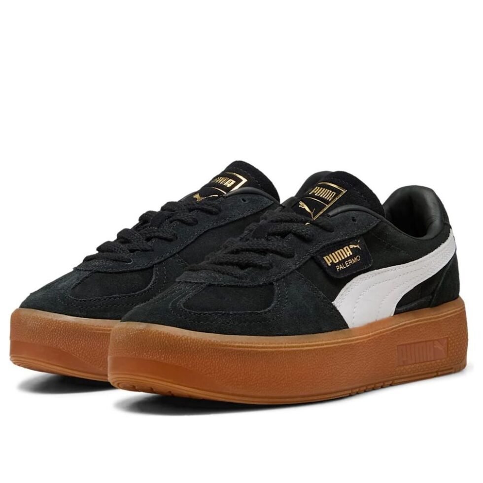 (WMNS) PUMA Palermo Elevata 'PUMA Black Gum' 399348-01 - Image 2