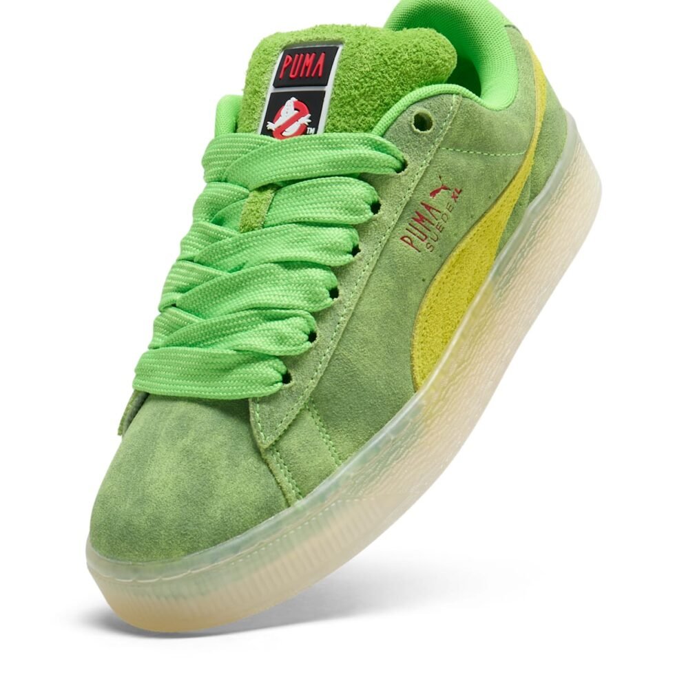 PUMA x Ghostbusters Suede XL 'Slimer' 399606-01 - Image 5