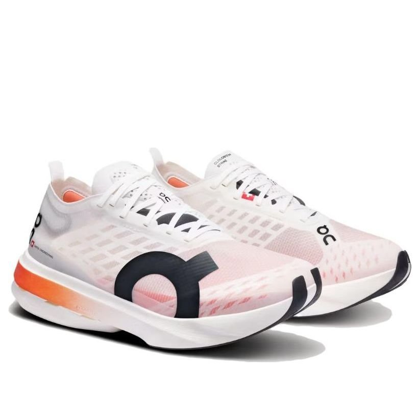 (WMNS) On Running Cloudboom Strike 'White Black Orange' 3WE30470462 - Image 3
