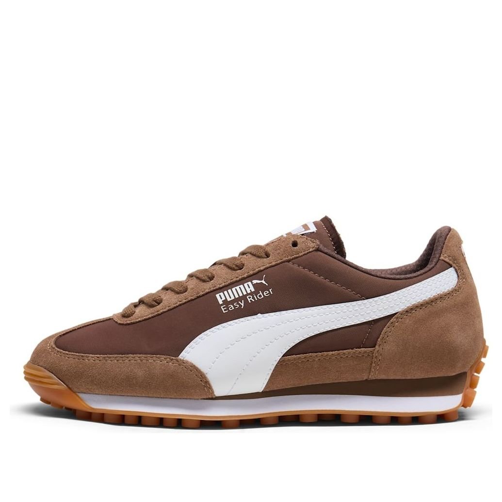 (WMNS) PUMA Easy Rider Suede & Nylon 'Haute Coffee White Espresso Brown' 400331-05