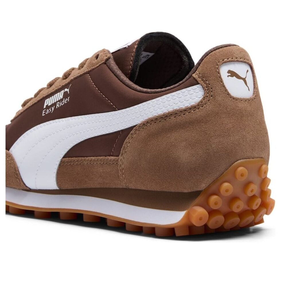 (WMNS) PUMA Easy Rider Suede & Nylon 'Haute Coffee White Espresso Brown' 400331-05 - Image 5