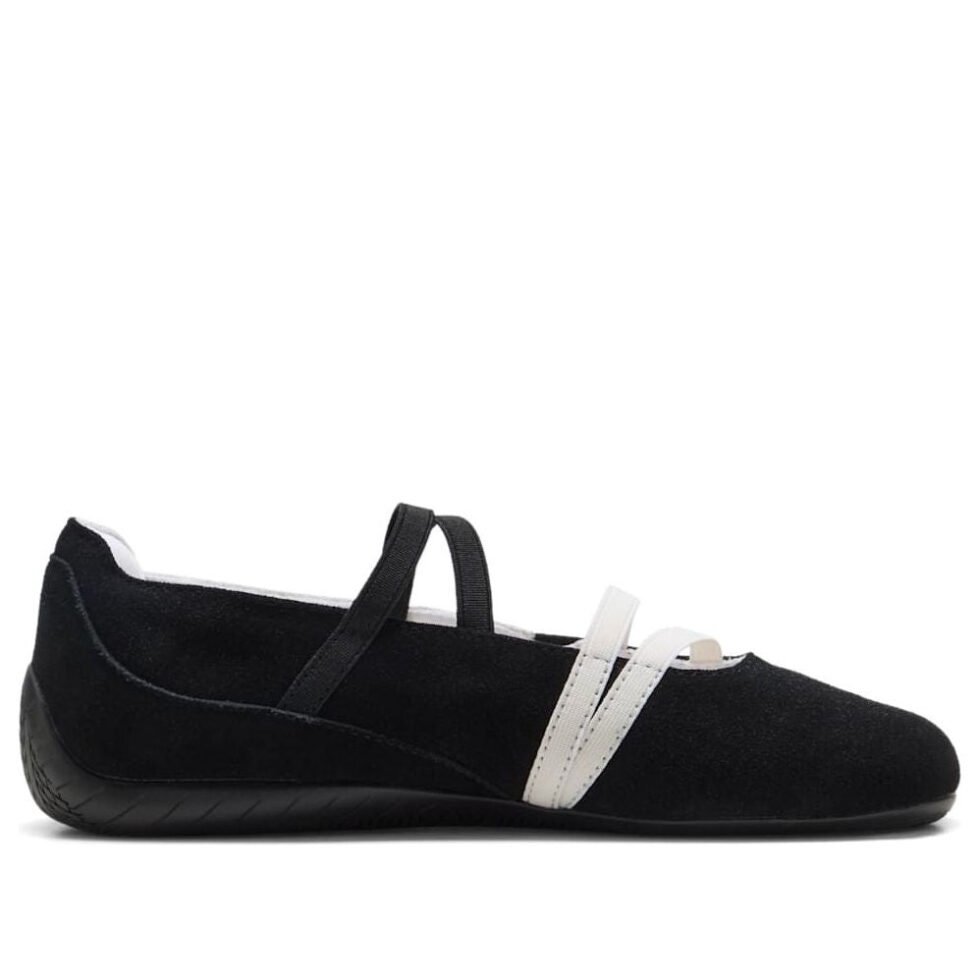 (WMNS) PUMA Speedcat Ballet Suede 'Black White' 401287-06 - Image 2