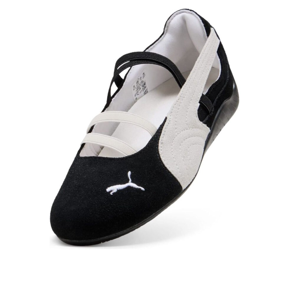 (WMNS) PUMA Speedcat Ballet Suede 'Black White' 401287-06 - Image 3