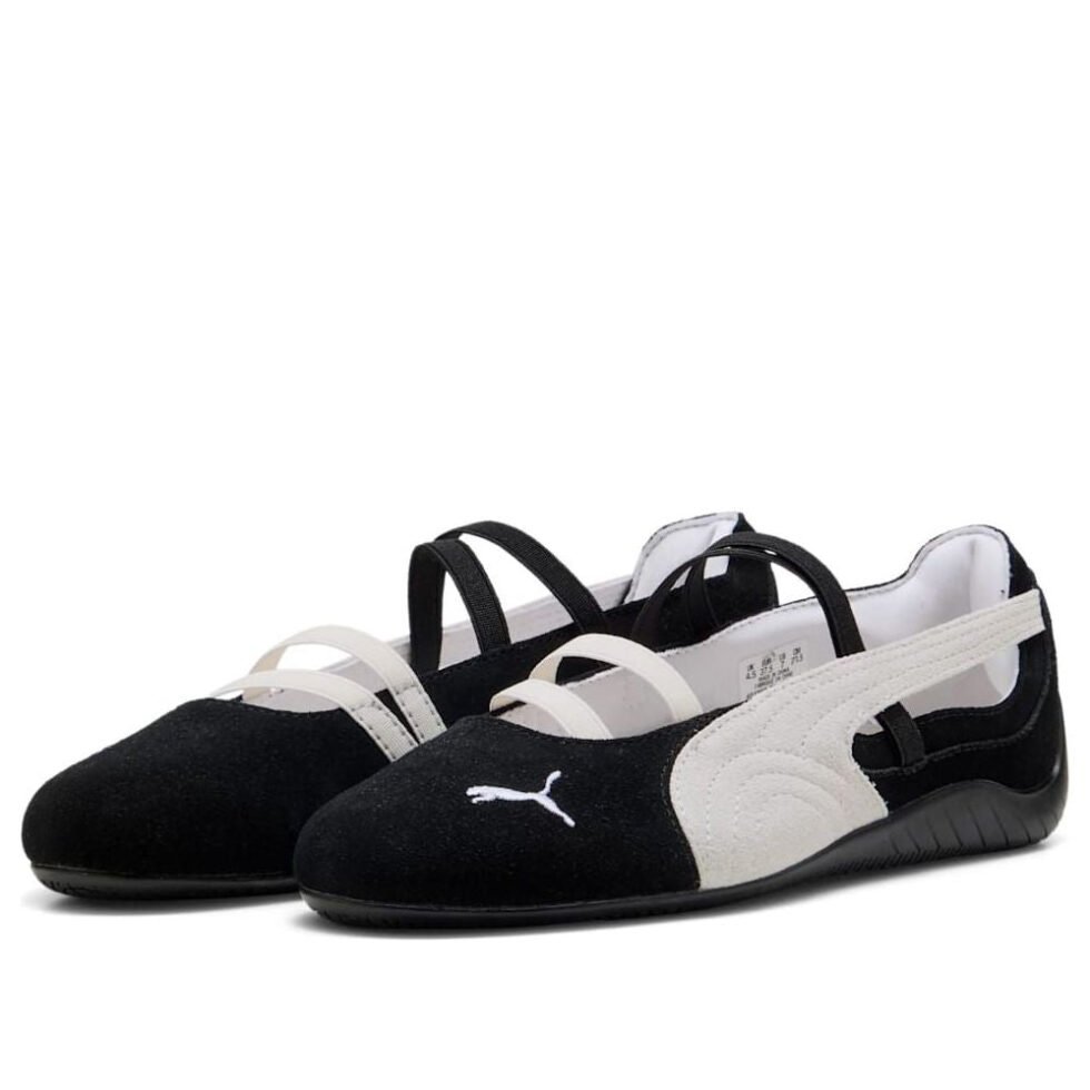 (WMNS) PUMA Speedcat Ballet Suede 'Black White' 401287-06 - Image 6