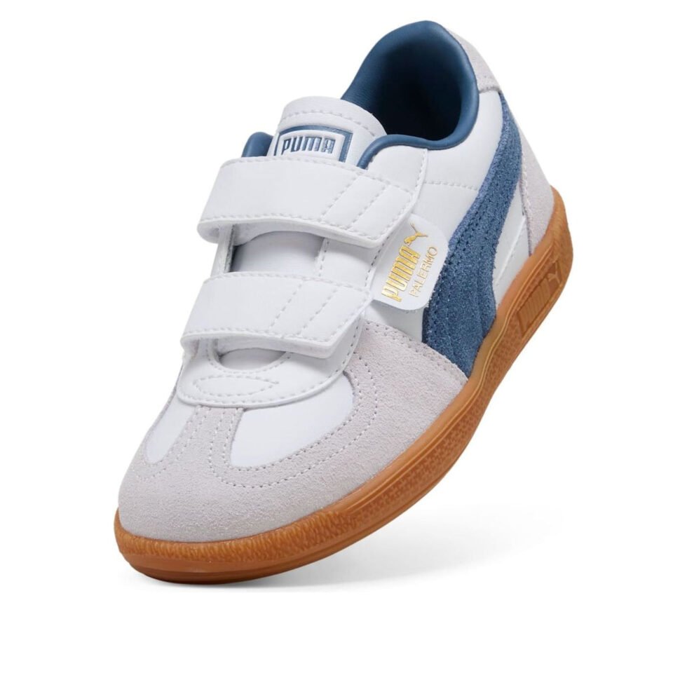 (PS) PUMA Palermo Elevata Leather 'White Dark Indigo' 402003-11 - Image 3