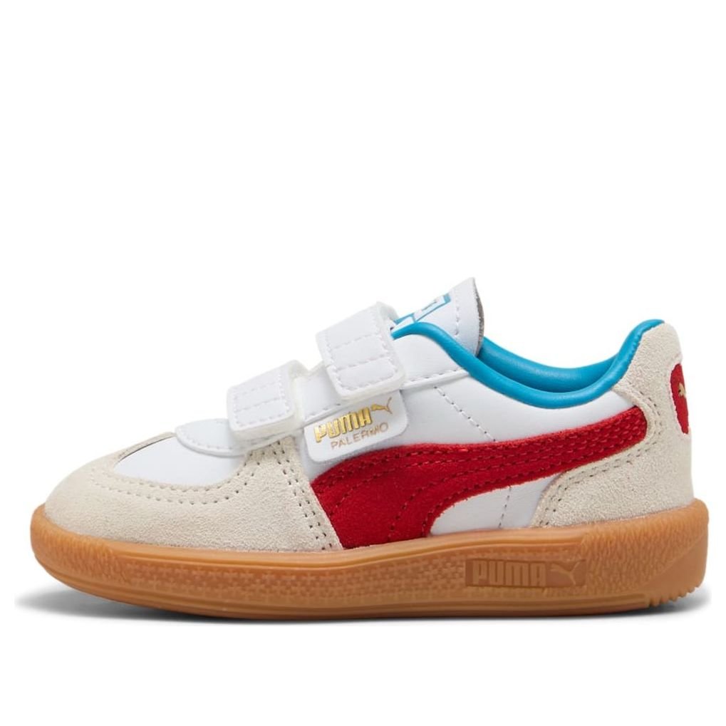 (TD) PUMA Palermo Leather 'White Red' 402004-10