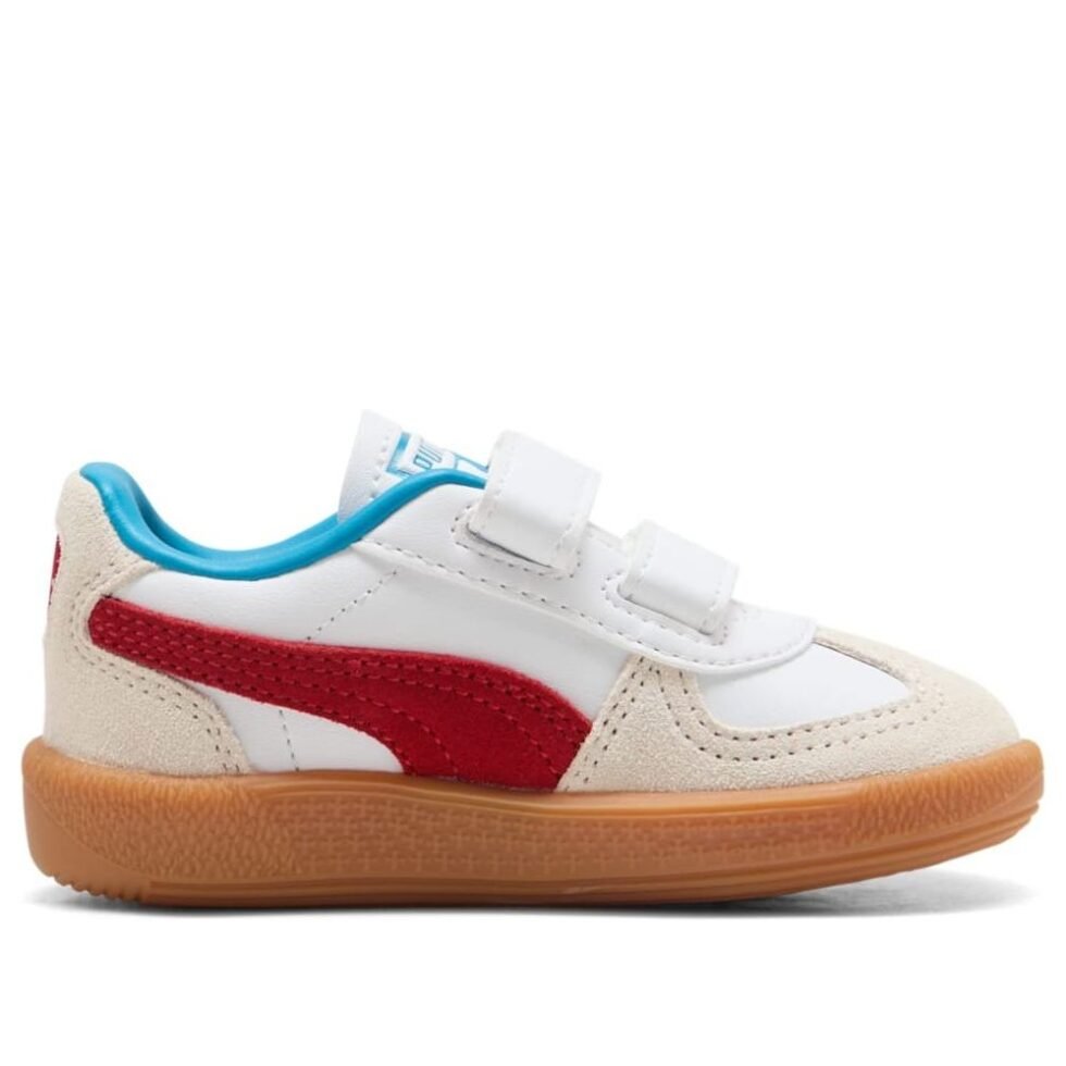 (TD) PUMA Palermo Leather 'White Red' 402004-10 - Image 2