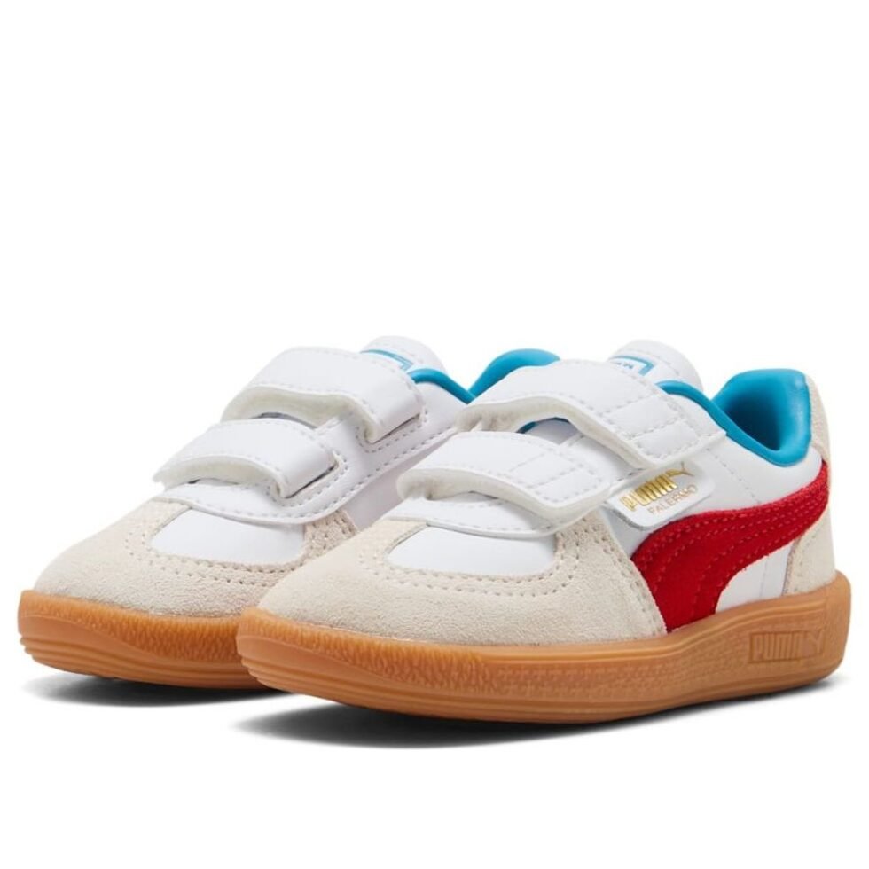 (TD) PUMA Palermo Leather 'White Red' 402004-10 - Image 6