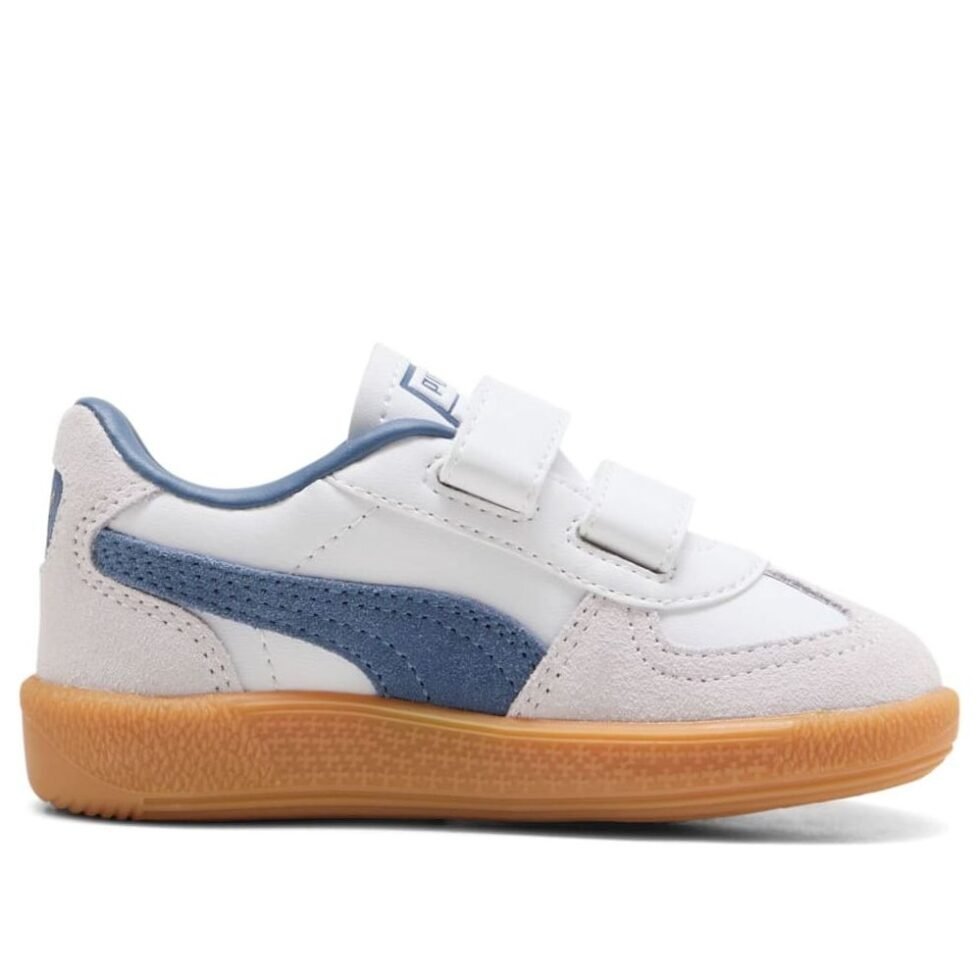 (TD) PUMA Palermo Leather 'White Dark Indigo' 402004-11 - Image 2