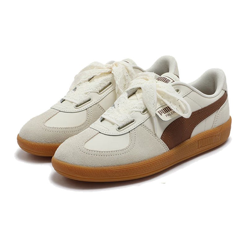 (WMNS) Puma Palermo Wide Lace SD 'Frosted Ivory Brown Mushroom' 402109-03 - Image 3