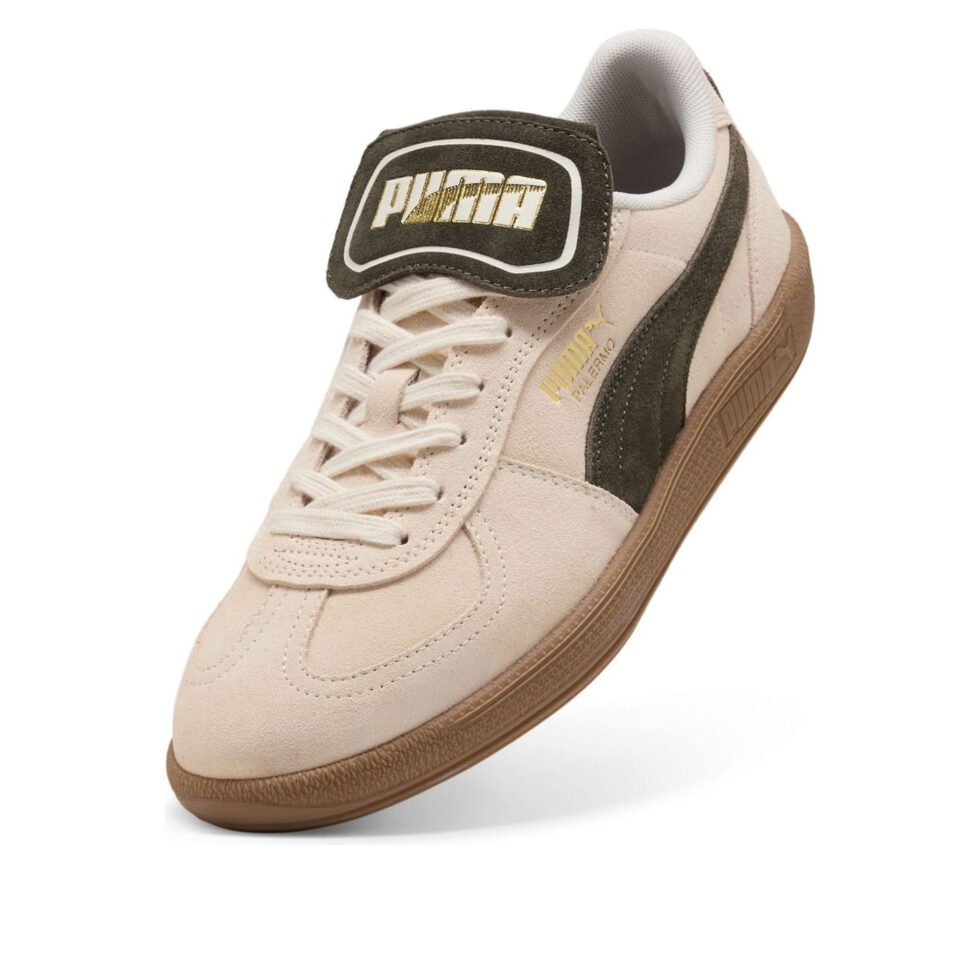 PUMA Palermo Premium Suede 'Light Brown Dark Olive' 402350-04 - Image 3