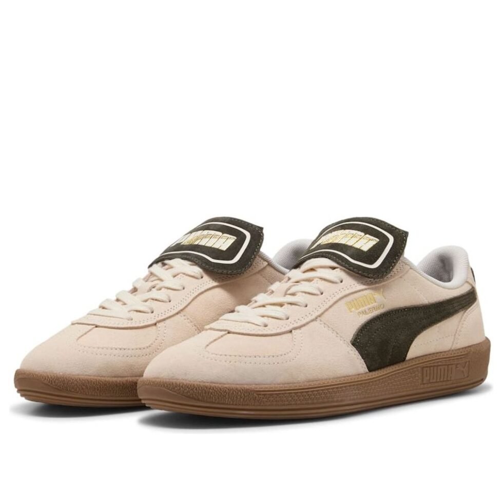 PUMA Palermo Premium Suede 'Light Brown Dark Olive' 402350-04 - Image 6