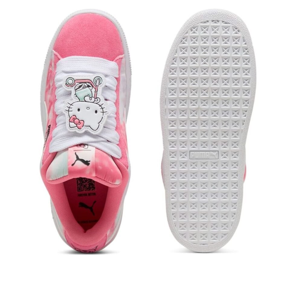 (GS) PUMA x Hello Kitty Suede XL 'Magic Rose Peaceful Blue' 403225-01 - Image 4
