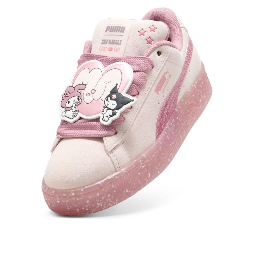 (GS) PUMA Suede XL 'Hello Kitty and Friends Jasmine Flower' 403392-01 - Image 3
