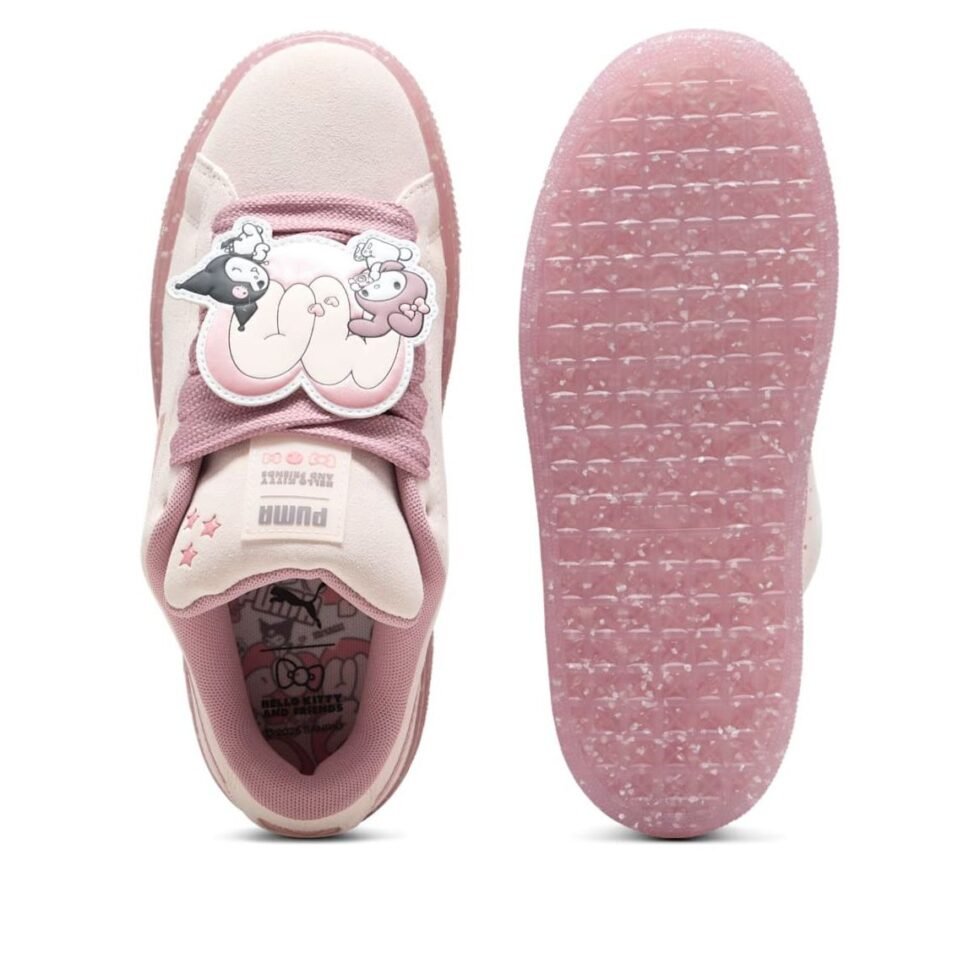 (GS) PUMA Suede XL 'Hello Kitty and Friends Jasmine Flower' 403392-01 - Image 5