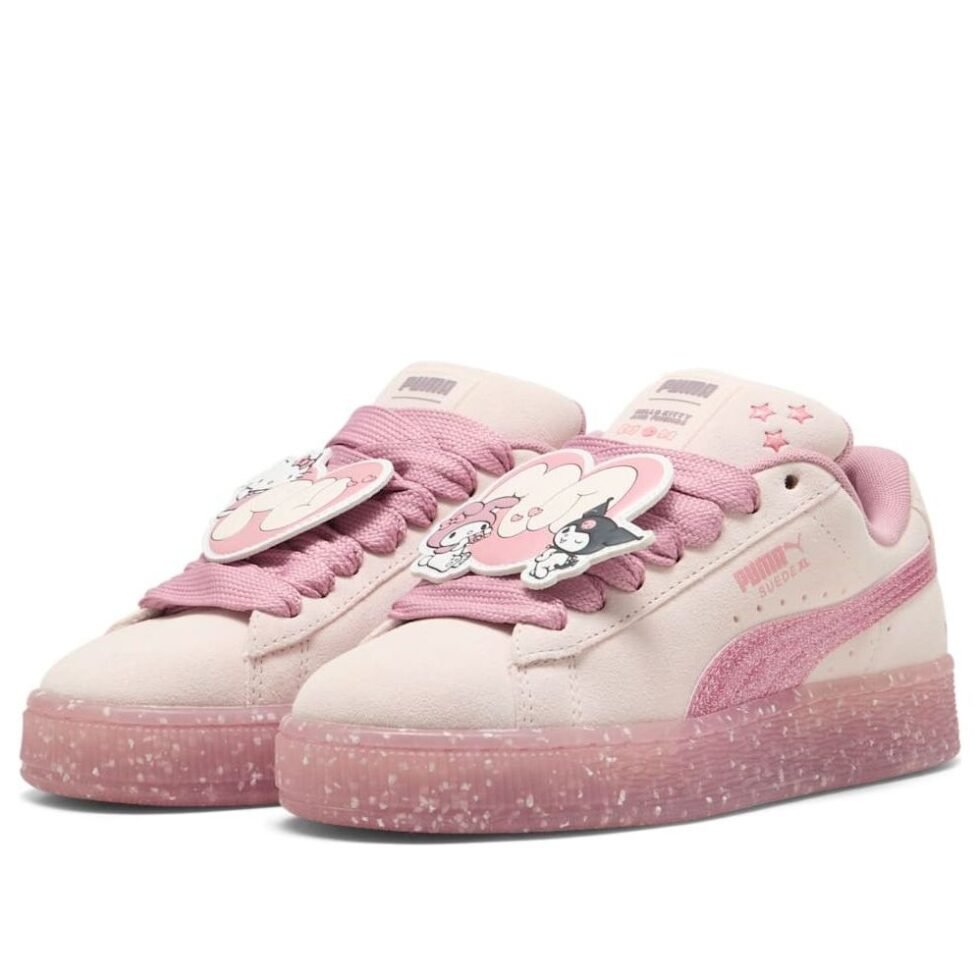 (GS) PUMA Suede XL 'Hello Kitty and Friends Jasmine Flower' 403392-01 - Image 6