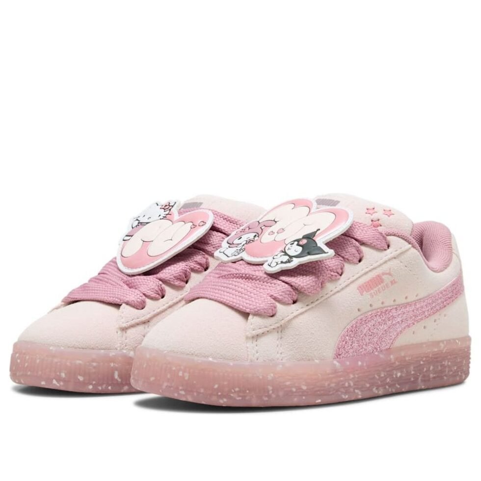 (PS) PUMA Suede XL 'Hello Kitty and Friends Jasmine Flower' 403393-01 - Image 6