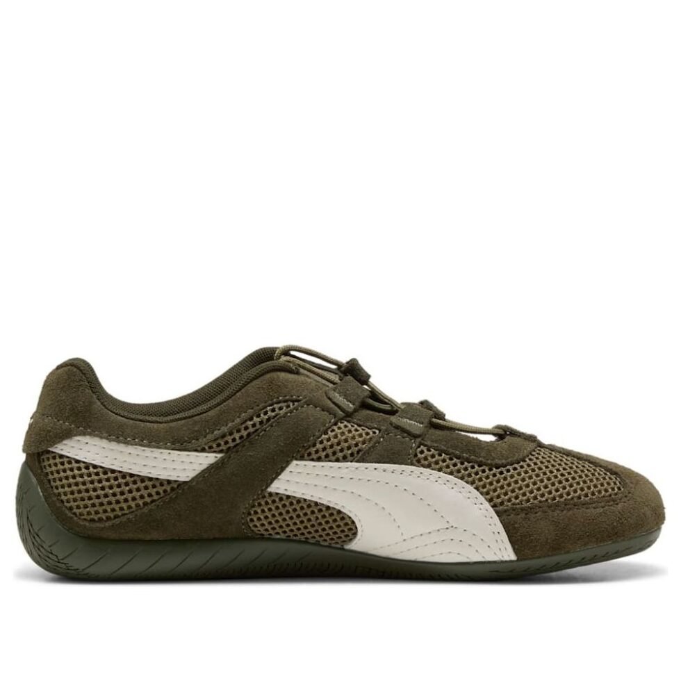 (WMNS) PUMA Speedcat Go 'Dark Olive Warm White' 403589-07 - Image 2
