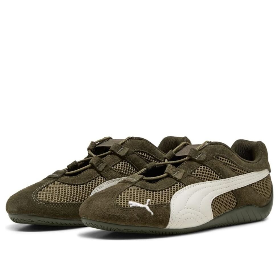 (WMNS) PUMA Speedcat Go 'Dark Olive Warm White' 403589-07 - Image 6