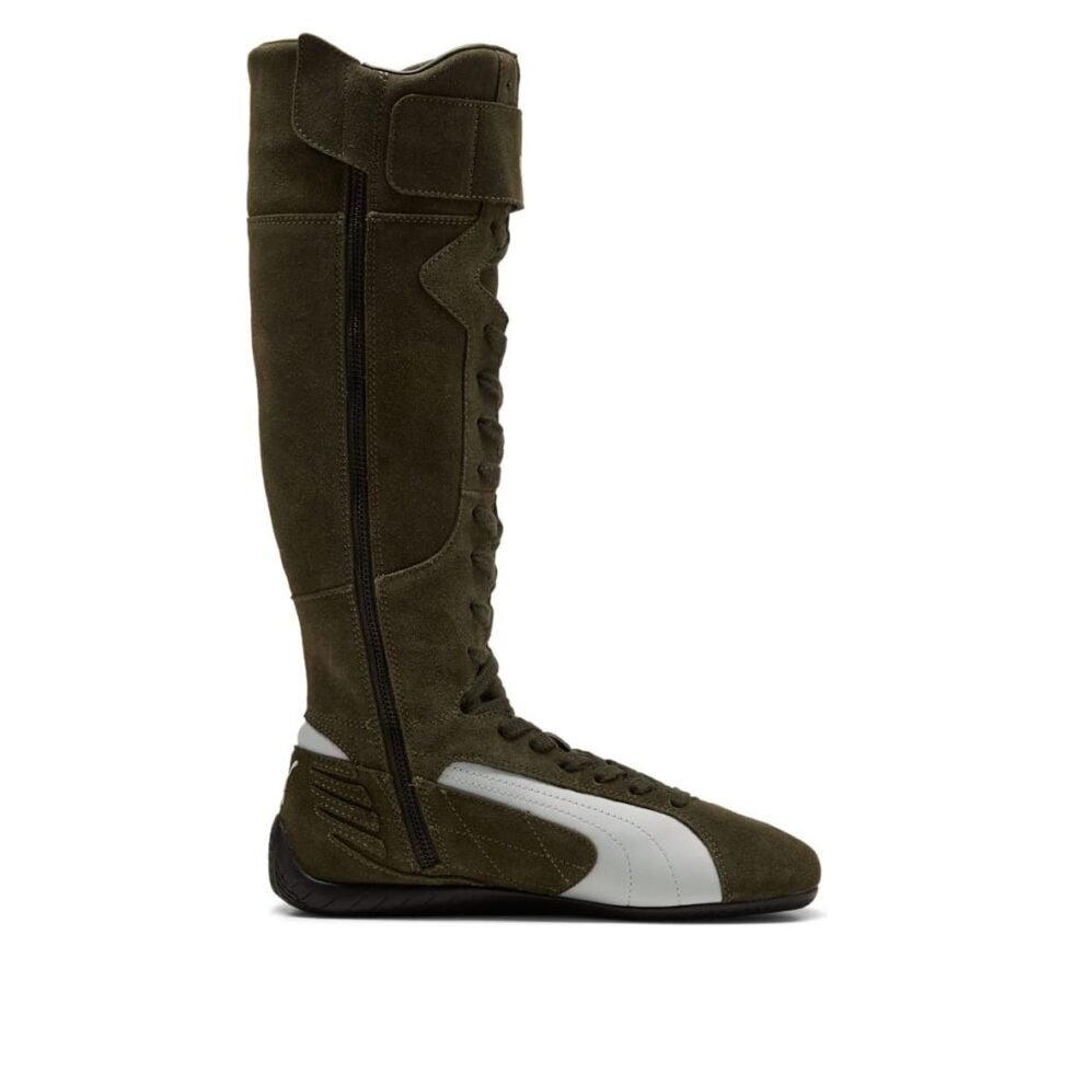 (WMNS) PUMA Speedcat Boots 'Dark Olive Ivory' 403770-04 - Image 2