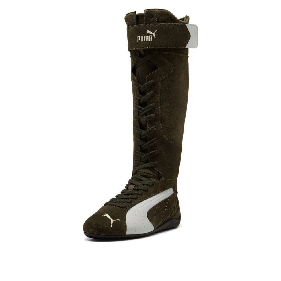 (WMNS) PUMA Speedcat Boots 'Dark Olive Ivory' 403770-04 - Image 3