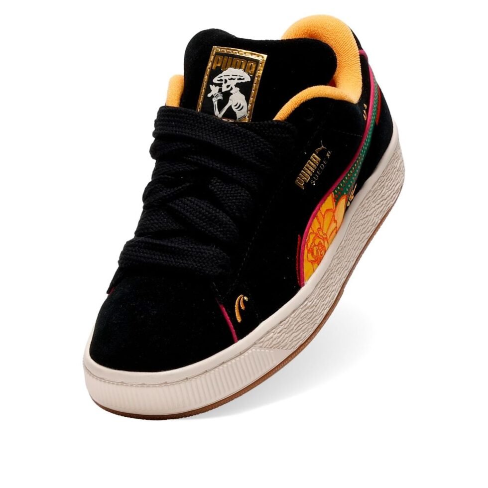 PUMA Suede XL La Catrina 'Black Yellow Sizzle Pinktastic' 404606-01 - Image 3