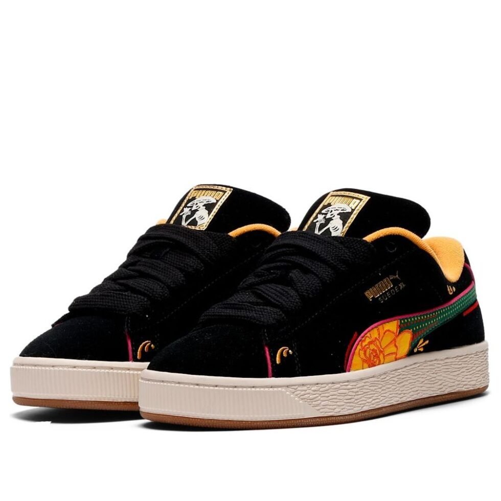 PUMA Suede XL La Catrina 'Black Yellow Sizzle Pinktastic' 404606-01 - Image 6