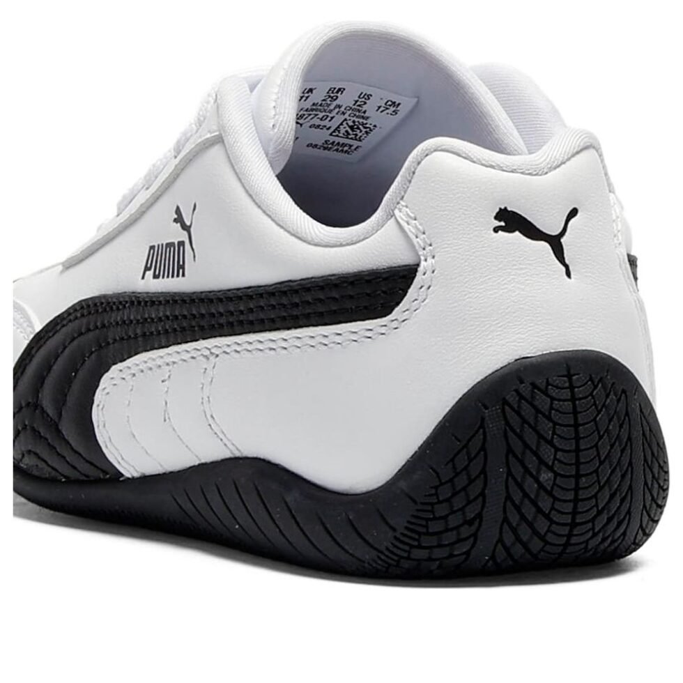 (PS) PUMA Speedcat Leather 'White Black' 404877-01 - Image 4
