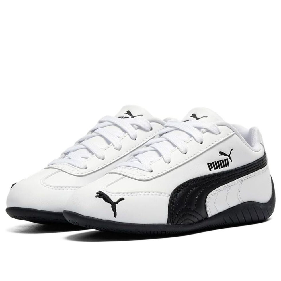 (PS) PUMA Speedcat Leather 'White Black' 404877-01 - Image 6