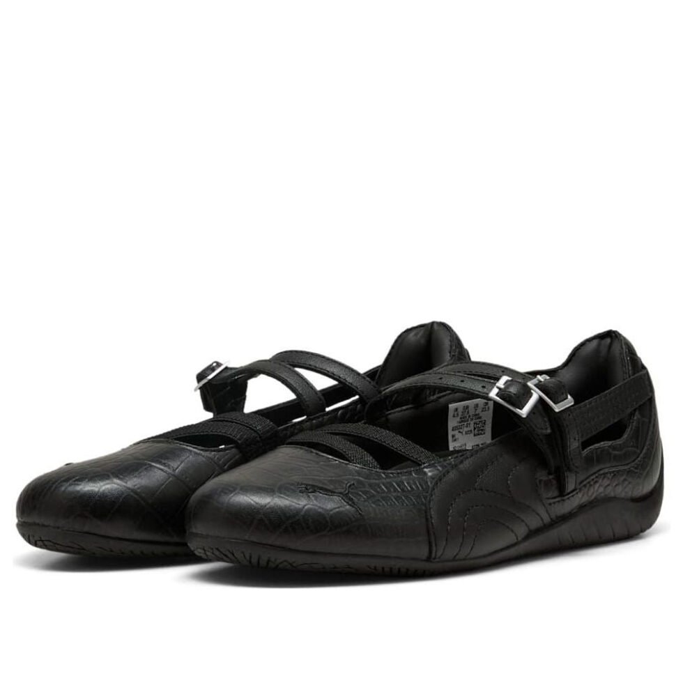 (WMNS) PUMA Speedcat Ballet 'Croc Print Black' 405327-01 - Image 2