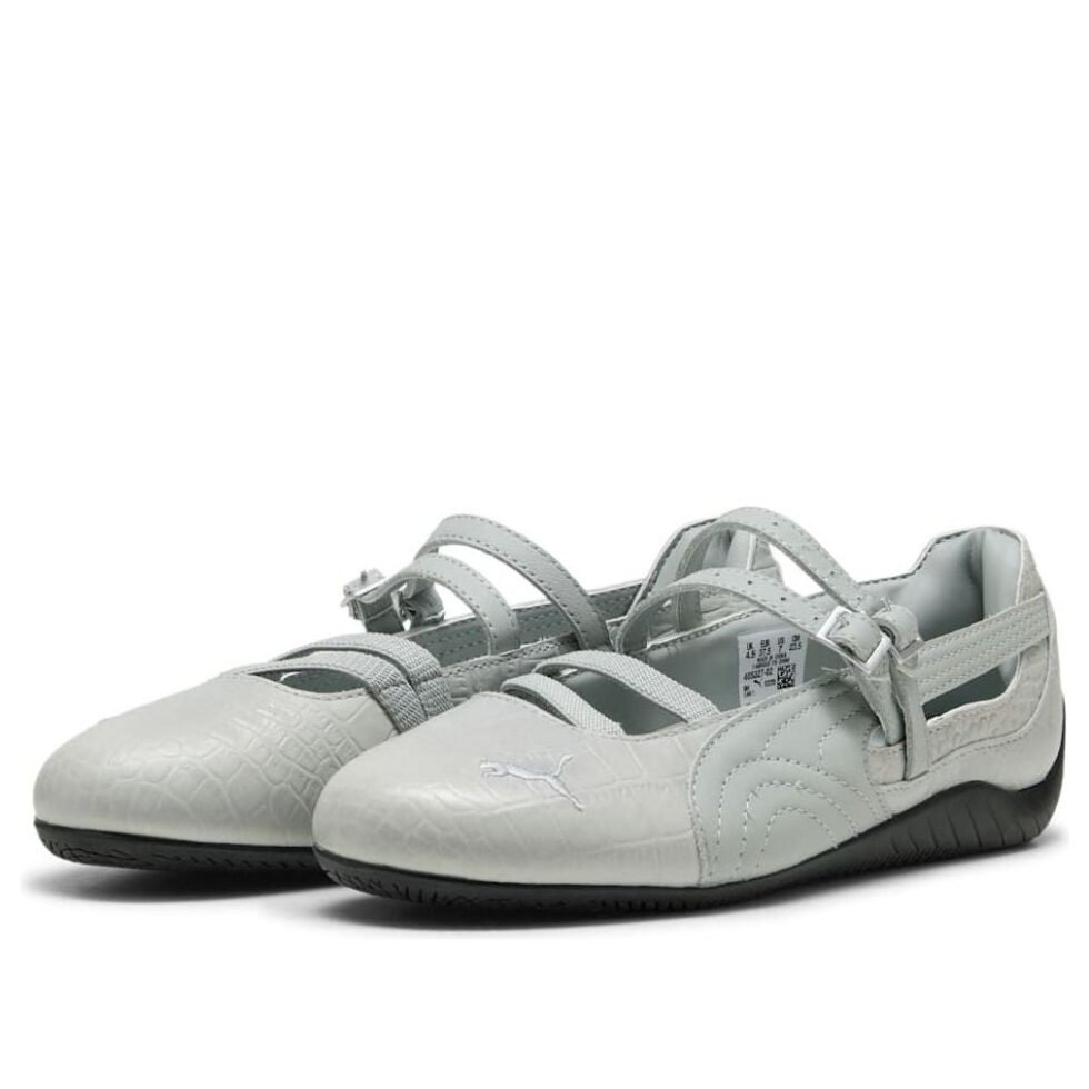 (WMNS) PUMA Speedcat Ballet 'Croc Print Vapor Gray' 405327-02 - Image 2