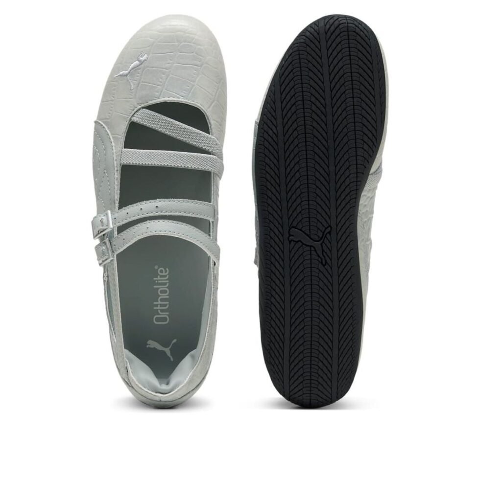 (WMNS) PUMA Speedcat Ballet 'Croc Print Vapor Gray' 405327-02 - Image 3