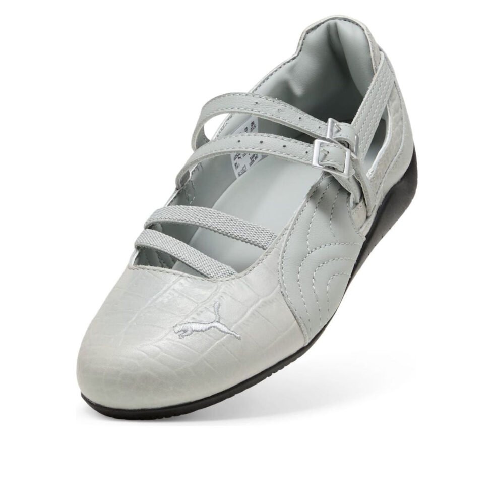 (WMNS) PUMA Speedcat Ballet 'Croc Print Vapor Gray' 405327-02 - Image 4