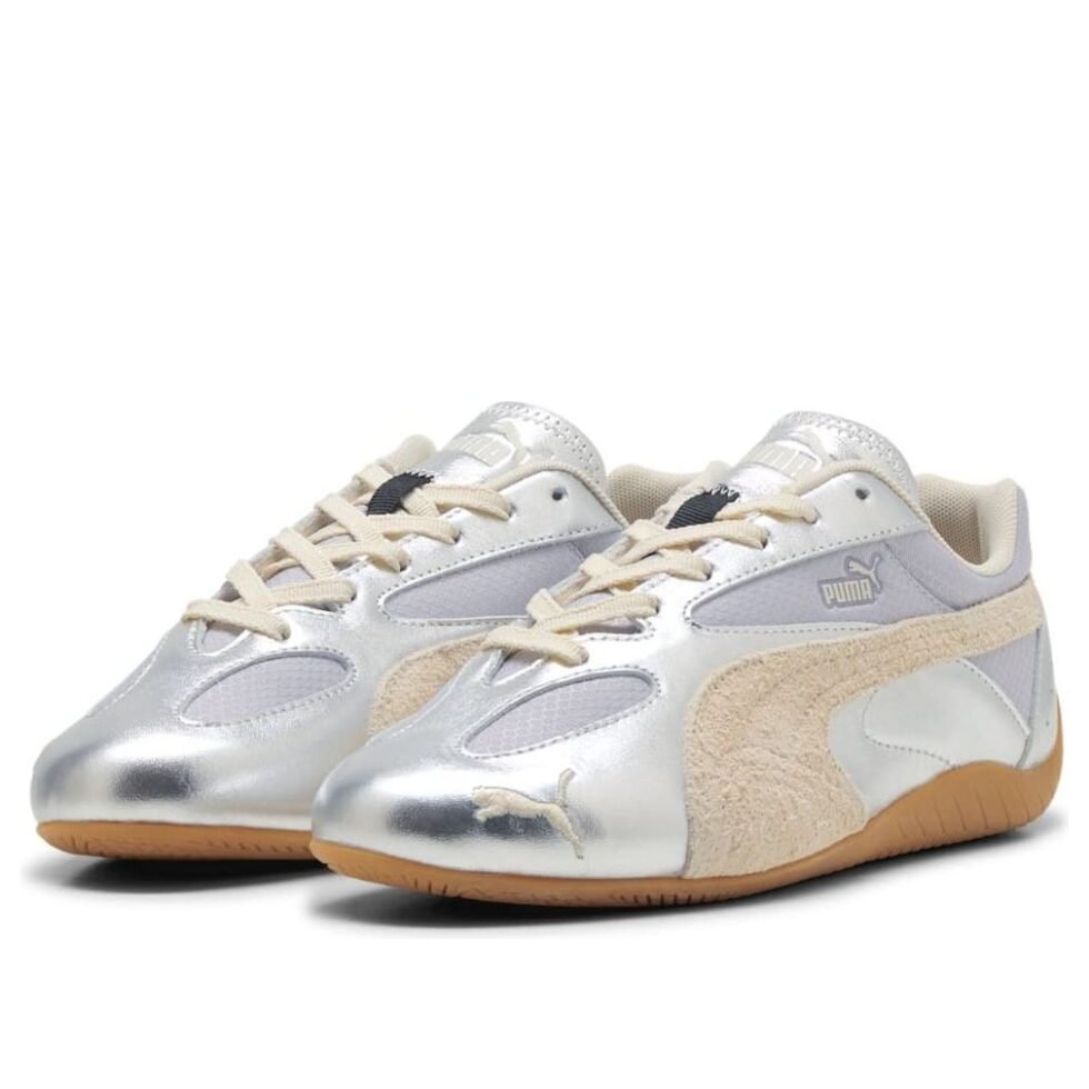 (WMNS) PUMA Speedcat Lou Metallic 'Vibrant Silver Gum' 405501-01 - Image 6