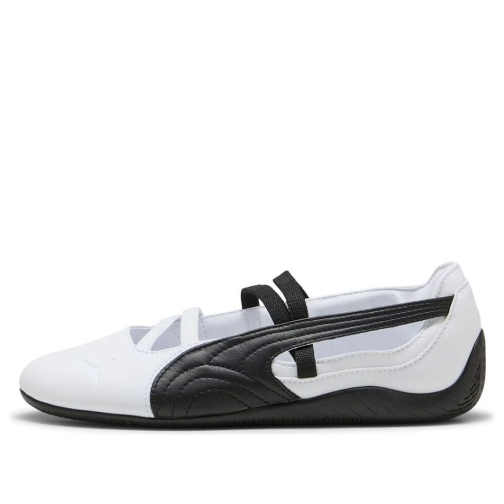 (WMNS) PUMA Speedcat Ballet Leather 'White Black' 406144-03