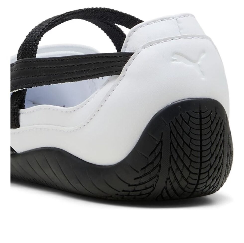 (WMNS) PUMA Speedcat Ballet Leather 'White Black' 406144-03 - Image 4