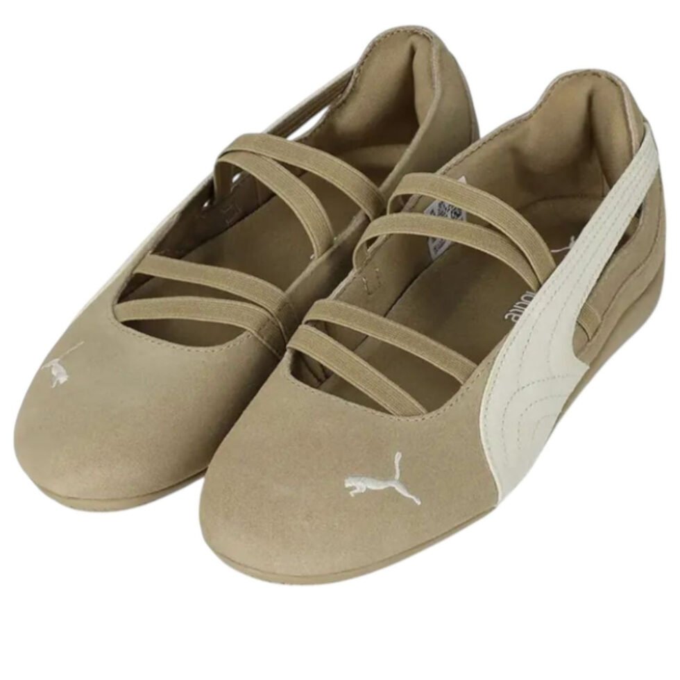 (WMNS) PUMA Speedcat Ballet 'Suede Tan Warm White' 406758-01 - Image 2