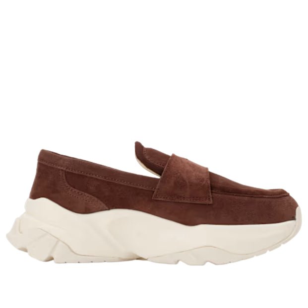 (WMNS) PUMA Suede Loafers 'Chestnut Brown Warm White' 406969-02 - Image 2