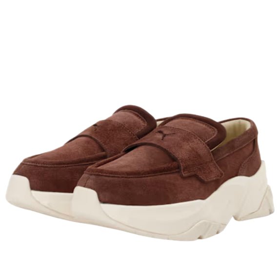 (WMNS) PUMA Suede Loafers 'Chestnut Brown Warm White' 406969-02 - Image 3