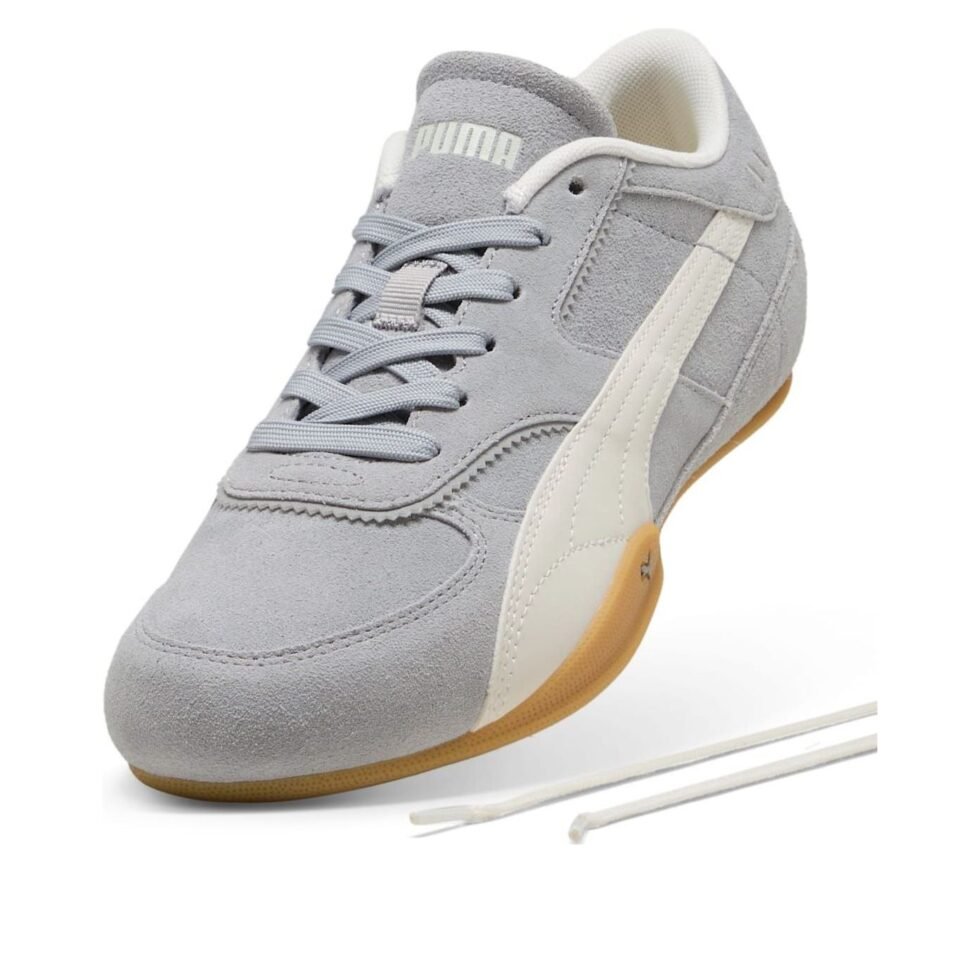 (WMNS) PUMA Bella Mina Suede 'Gray Echo Gum' 407671-02 - Image 3