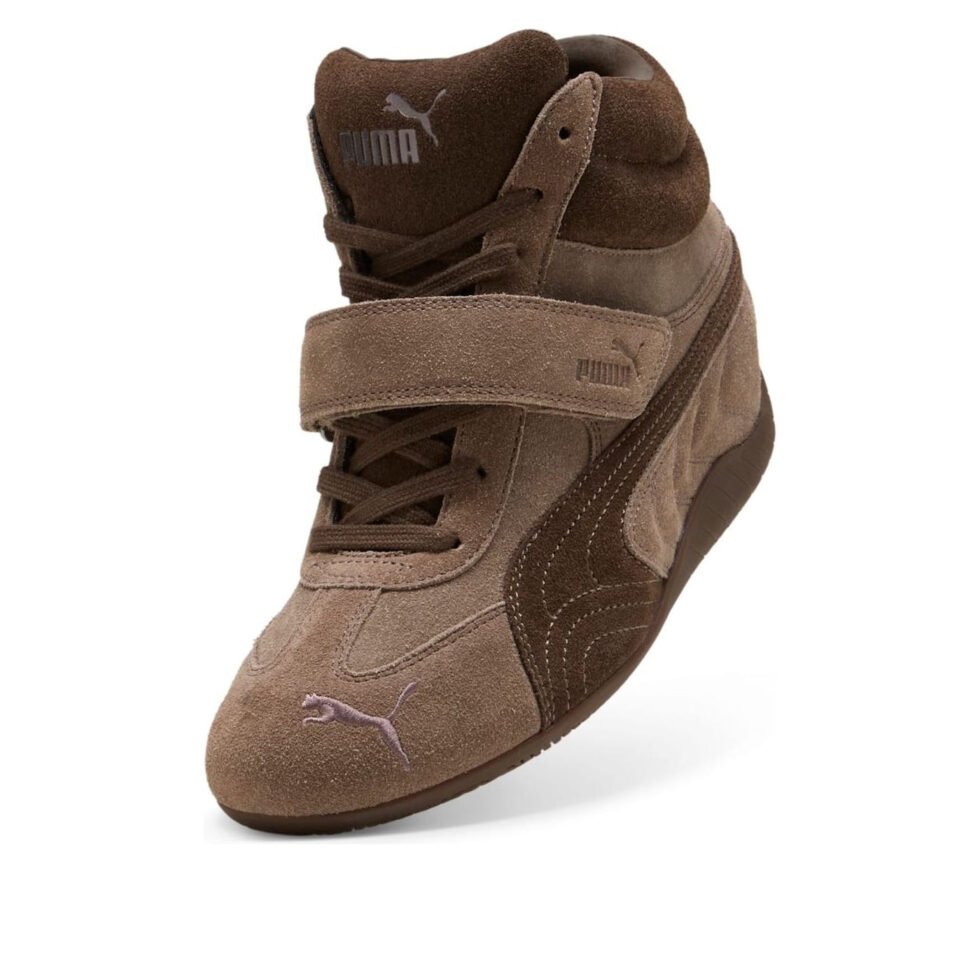 (WMNS) PUMA x Alexander McQueen Speedcat Mid Wedge 'Brown' 407878-01 - Image 5