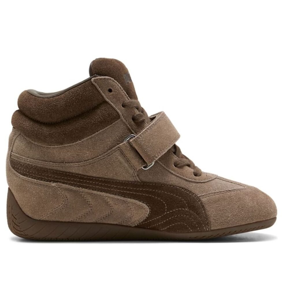 (WMNS) PUMA x Alexander McQueen Speedcat Mid Wedge 'Brown' 407878-01 - Image 6