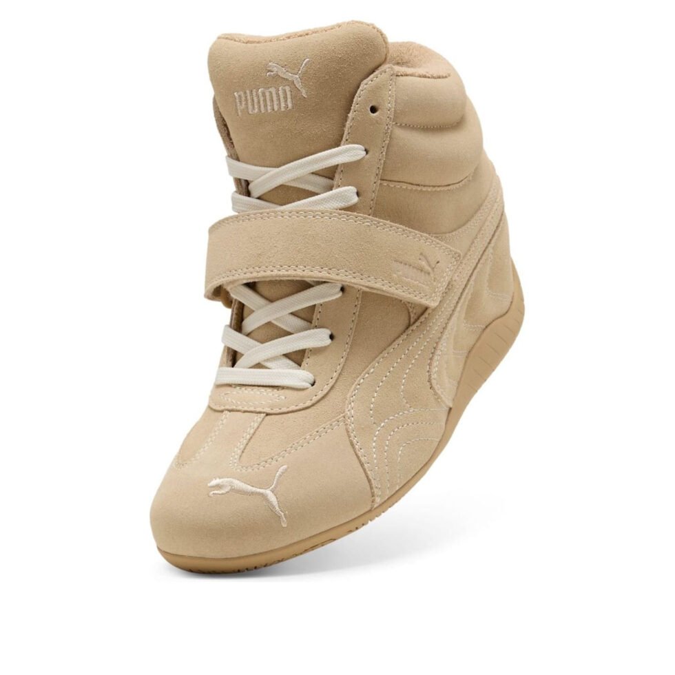 (WMNS) PUMA x Alexander McQueen Speedcat Mid Wedge 'Beige' 408118-01 - Image 5