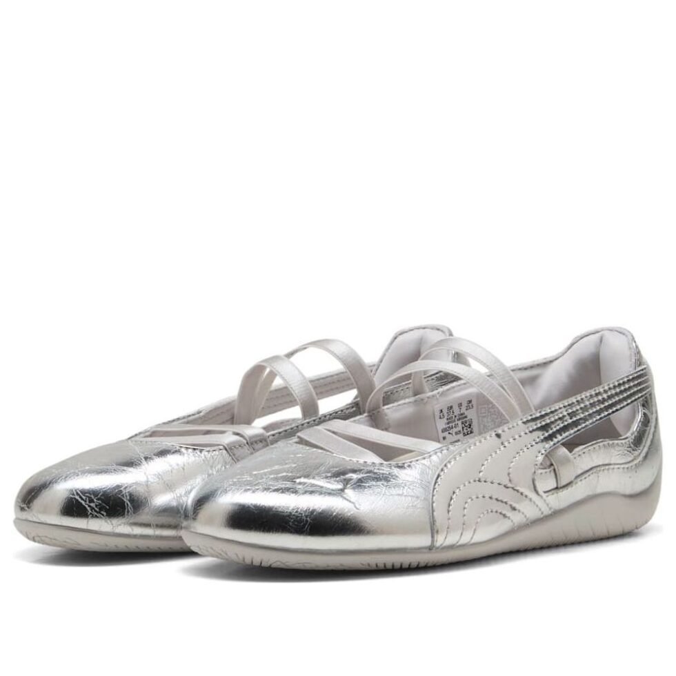 (WMNS) PUMA Speedcat Ballet Lustre 'Silver Feather Gray' 408264-01 - Image 6