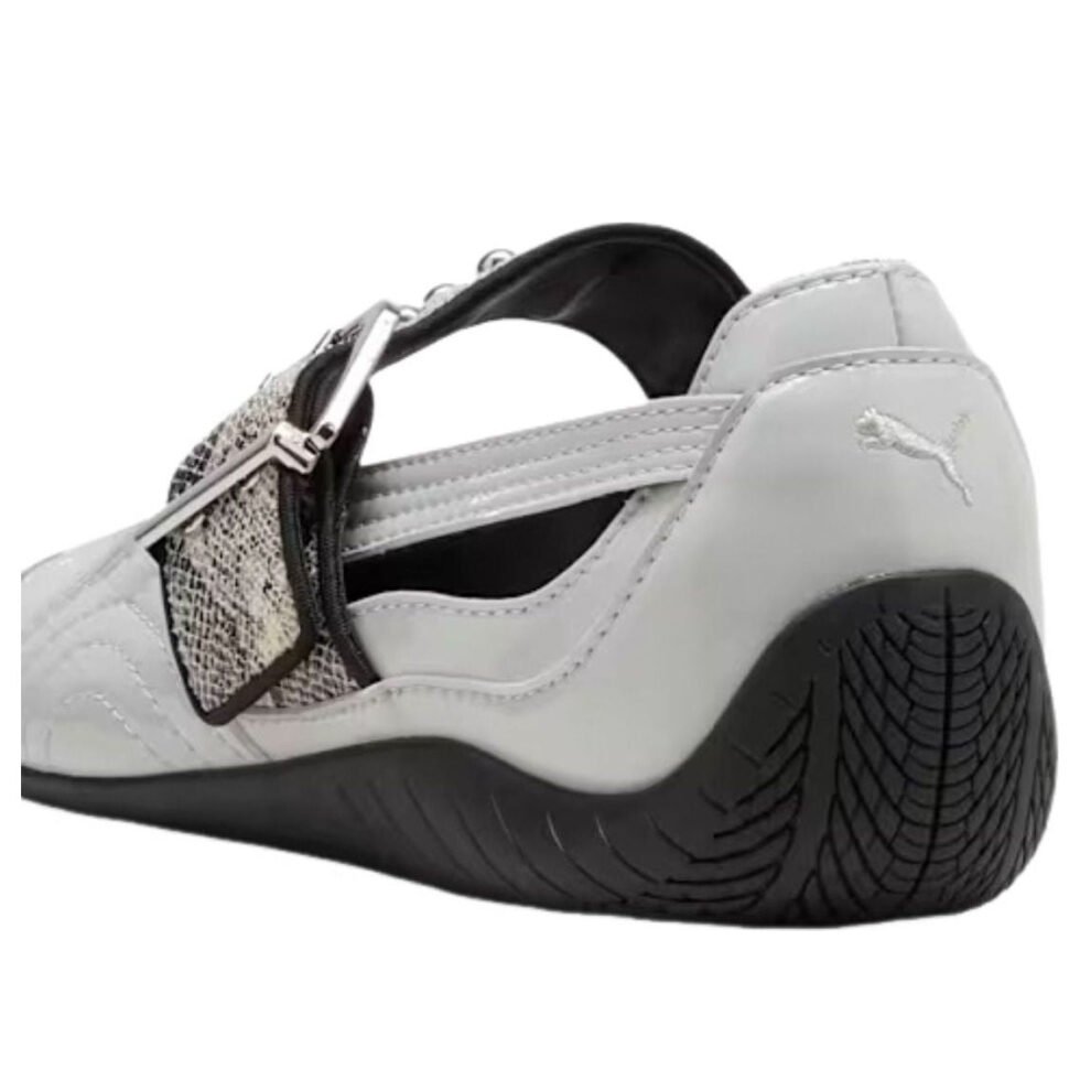 (WMNS) PUMA Speedcat Ballet Dress Up II 'Glacier Gray Black' 408266-02 - Image 4