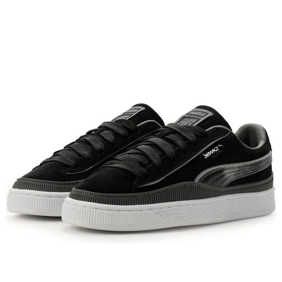 PUMA x Jabbawockeez Suede 'PUMA Black Flat Medium Gray PUMA Silver' 408747-01 - Image 2
