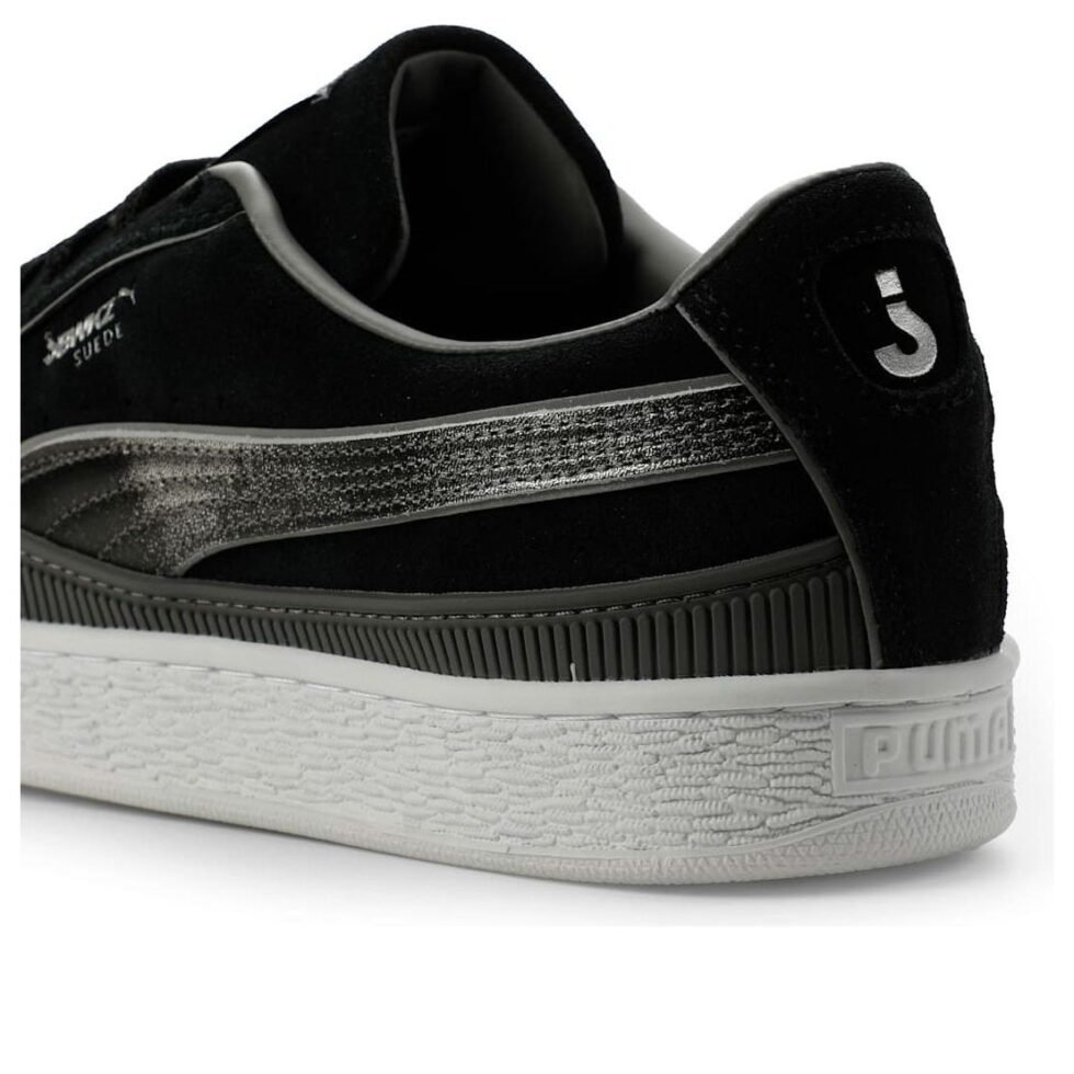 PUMA x Jabbawockeez Suede 'PUMA Black Flat Medium Gray PUMA Silver' 408747-01 - Image 4