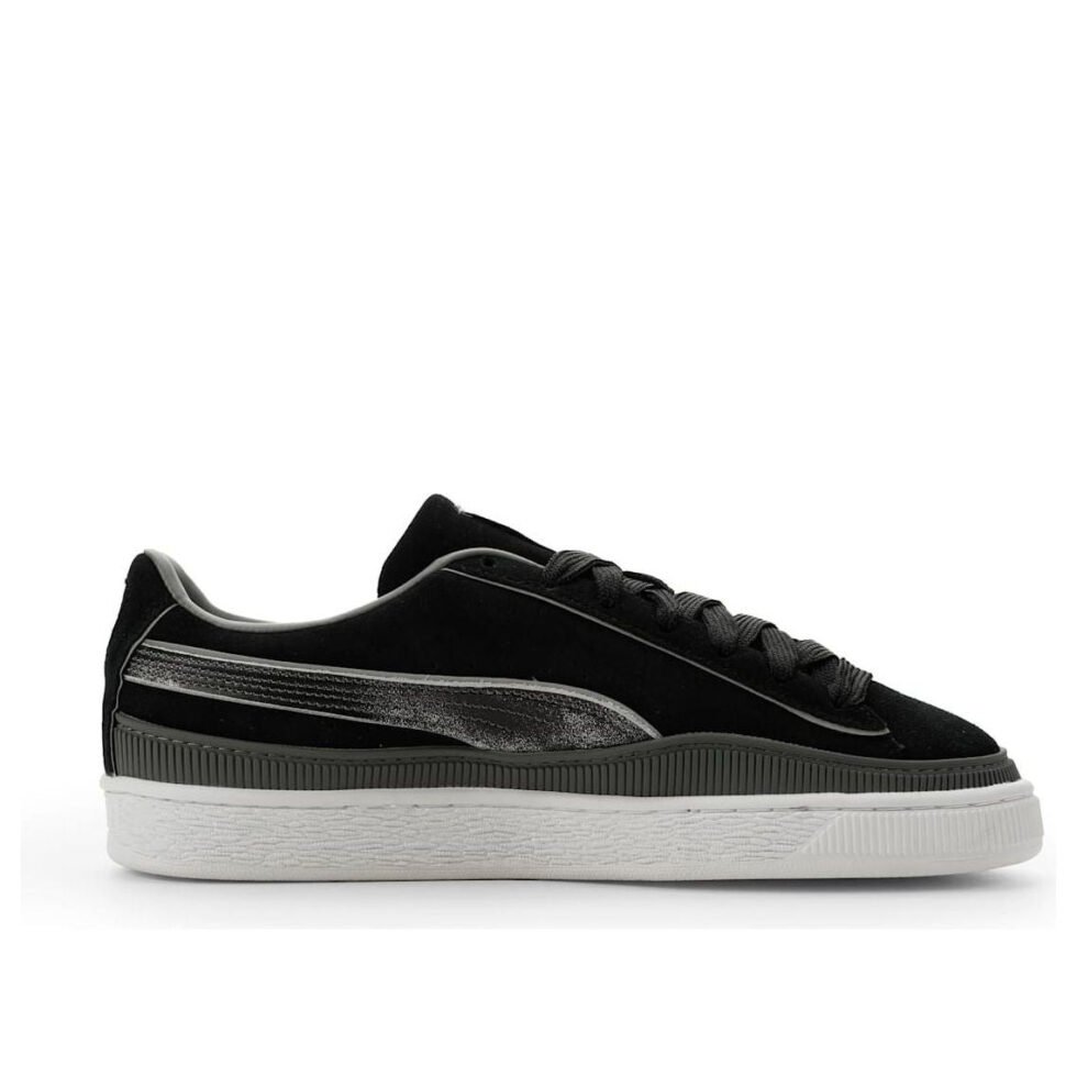 PUMA x Jabbawockeez Suede 'PUMA Black Flat Medium Gray PUMA Silver' 408747-01 - Image 6