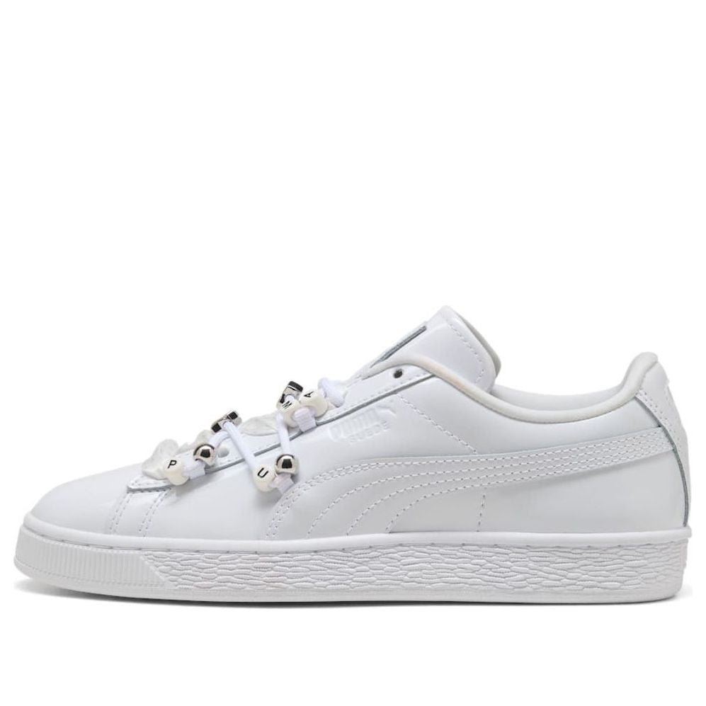 (WMNS) PUMA Suede Bloom Patent 'White Feather Gray' 409001-01
